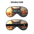 thumbnail image 2 of Goofa Cool Cat Driving Sunset Printed Sleep Eye Mask for Men Women, Zero Eye Pressure Sleeping Mask, Light Blocking Night Blindfold, Soft Eye Shade Cover, 2 of 7