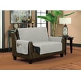 thumbnail image 2 of Classic Reversible Quilted Waterproof Furniture Protector Diamond Design (Loveseat, Gray/Sliver), 2 of 2