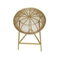 thumbnail image 5 of Meridian Furniture Tuscany Gold Metal Bar Stool, 5 of 7