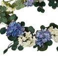 thumbnail image 4 of 6FT Spring Summer Hydrangea Garland, Blue and Cream, Easter Spring Decors by JEWLALO, 4 of 8