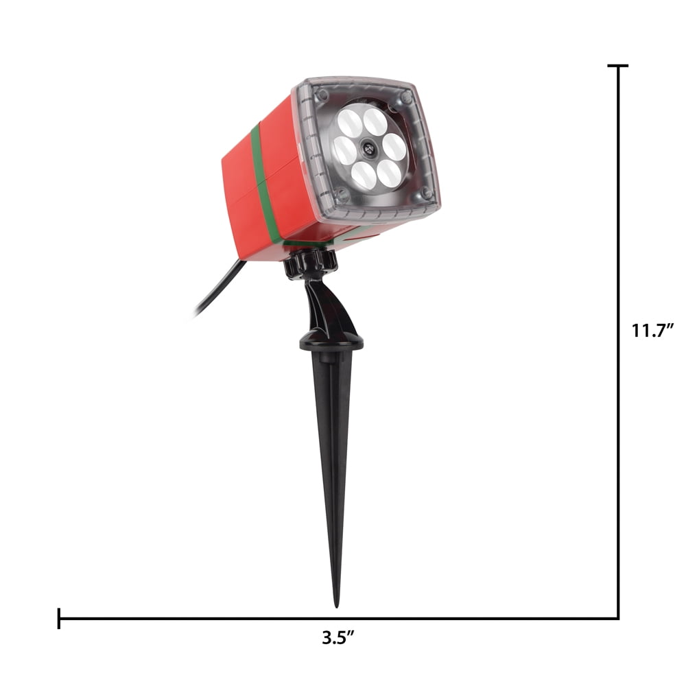 Gemmy Snow Flurries LED Light Show Projector - 12 in x 5 in
