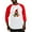Red/White, variant on CafePress - English Mastiff Christmas Baseball Jersey - Cotton Baseball Jersey, 3/4 Raglan Sleeve Shirt