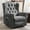 Grey, variant on MEETWARM Power Swivel Rocking Glider Recliner Chair with Heat and Vibration, Electric Rocker Nursery Reclining Chair, Wingback Tufted Upholstered Recliner for Living Room, Type-C & USB Ports (Grey)