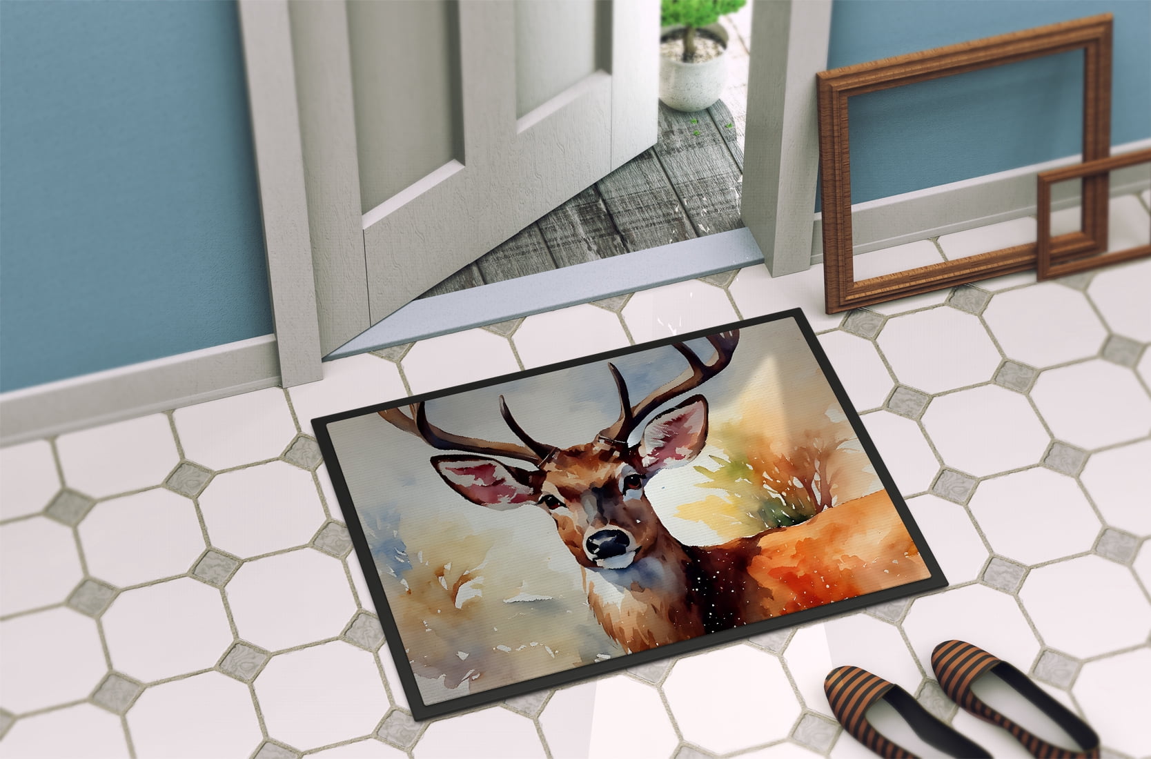 Carolines Treasures DAC2902MAT 18 x 27 in. Deer Doormat