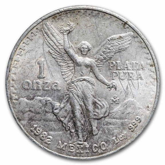 1982 Mexico 1 oz Silver Libertad BU (Abrasions)