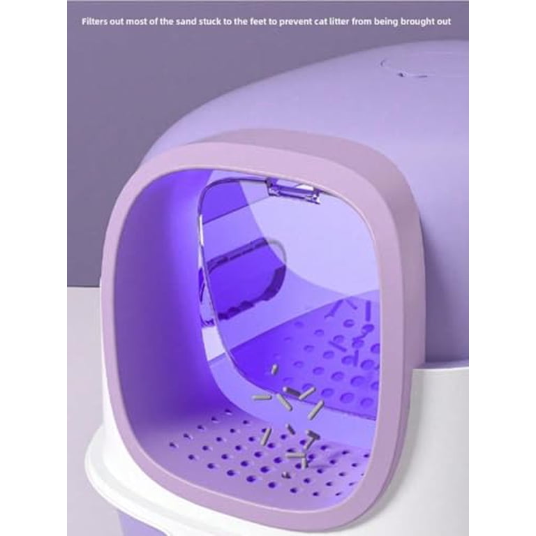 Enclosed Cat Litter Box with Lid and Scoop photo 5
