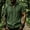 Green, variant on BVnarty Men's Summer Solid V Neck Short Sleeve Hooded Linen-Like Top Casual Street Vacation Daily Lightweight Fashion Tee Khaki S