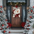 thumbnail image 3 of Welcome Christmas Winter House Flag Burlap 28x40 Inch Double Sided Outside, Snowman Large Sign Holiday Yard Outdoor Decor DF377-28, 3 of 6