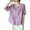 Purple, variant on RMGVDSD T Shirts Women Tops Women's Linen Summer Embroidery Casual Retro Solid Color Top Short Sleeve T Shirt Fashion Tshirts Shirts