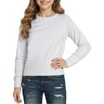 thumbnail image 1 of Liyamei T-Shirts à Manches Longues pour Enfants Col Rond Automne Hiver Hauts Basiques Taille 2-3 Ans, 1 of 3