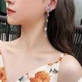 thumbnail image 5 of Elegant Fairy Butterfly Dangle Earrings for Women - Sweet Aesthetic Delicate Lightweight Charm Fashion Jewelry Gift, 5 of 6