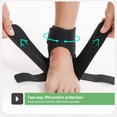 thumbnail image 4 of Toudaret 1Pc High-Elastic Ankle Wrap Ankle Brace Support with Fastener Tape Adjustable Compression Ankle Sleeve, 4 of 8