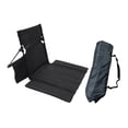 thumbnail image 4 of Silla de suelo con bolsa de almacenamiento, versátil, portátil para adultos, ligera y con respaldo. Negro, 4 of 8