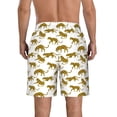 thumbnail image 3 of Kdxio Leopard Print Pattern Mens Casual Shorts - Drawstring Summer Beach Sports Shorts for Men, 3 of 9