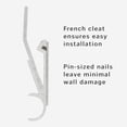 thumbnail image 4 of Colgador de fotos National Hardware N260-123 de aluminio, 15 cm, 4 of 5