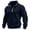Navy, variant on Admvng Men's Pullover Sweatshirt Stand Collar Half Zip Long Sleeve Business Casual Tops