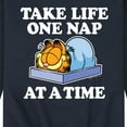 thumbnail image 3 of Garfield - Take Life One Nap - Men's Crew Neck Fleece Pullover, 3 of 5