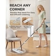 thumbnail image 2 of FVSA Mop and Bucket with Wringre Set, with 4 Microfiber Reusable Pads, Wet and Dry Use for Household Cleaning and Floor Windows Cleaning, 2 of 9