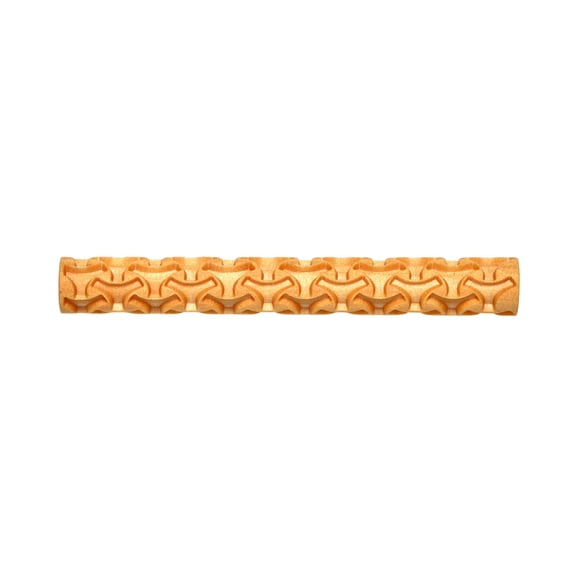 Rodillo de Madera MKM TW-07 con Patrón Wishbone Weave de 7.5 cm