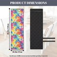 thumbnail image 4 of TSOVTHRID Rainbow Tie Dye Print Quilted Seat Cushion Covers for Kitchen Stretch Chair Cushion Slipcovers Practical Armless Chair Covers with Detachable Strap, Set of 4, 4 of 7