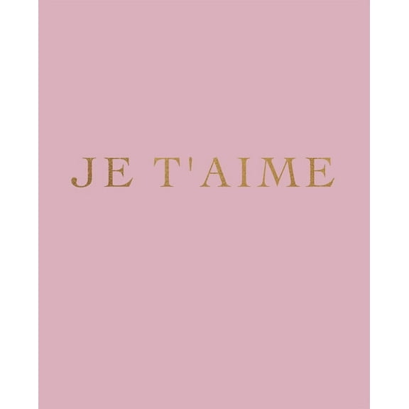 Je t'aime: A decorative book for interior design styling - Ideal for small spaces - coffee tables, bookshelves and desks - Stack