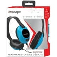 thumbnail image 3 of Escape - Wired Stereo Headphones with Built-in Microphone, Blue, 3 of 3