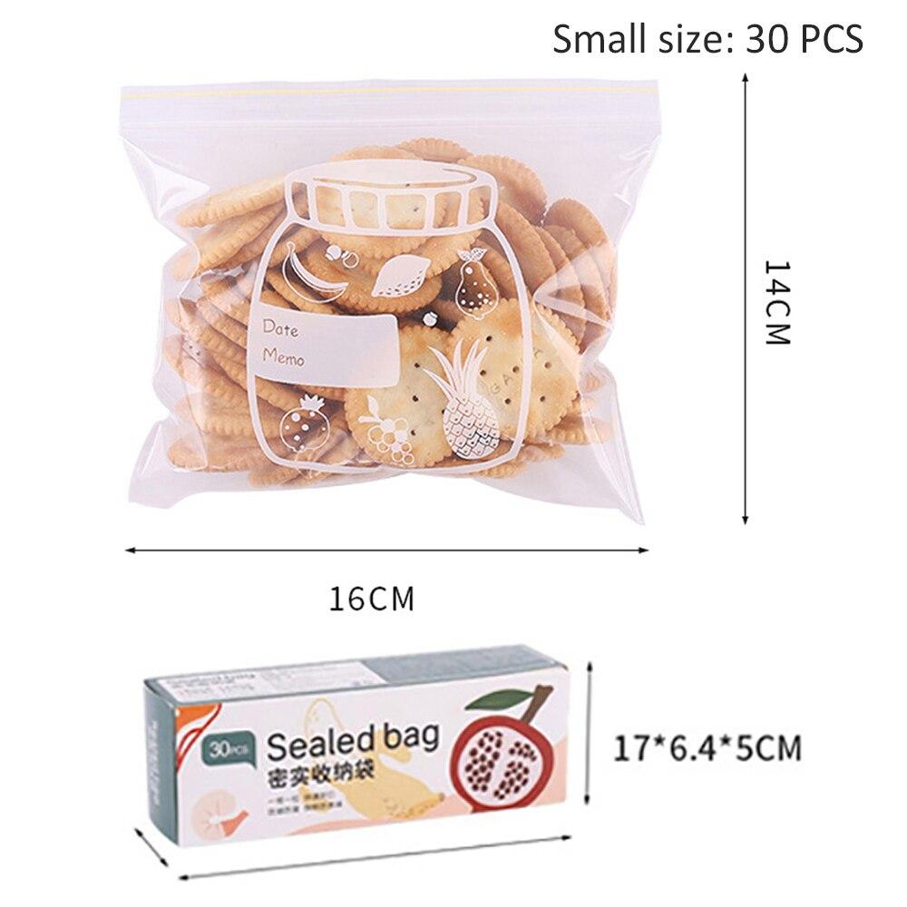 Shengshi Selfsealing Food Storage Bag Small(30 Packs) Singleband