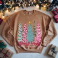 thumbnail image 2 of Merry & Bright Christmas Tree Sweatshirt, Holiday Graphic Pullover, Festive Winter Crewneck, Gift for Her or Him, 2 of 2