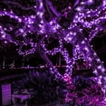 thumbnail image 3 of Solar String Lights Outdoor with Remotes, 39FT Dimmable LED Patio Light Waterproof, Shatterproof Solar Powered Light String, Warm Nature Daylight White Hanging Light for Café - Purple, 3 of 8