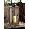 thumbnail image 2 of Wooden Lantern Candle Holder, Rustic Large Candle Lanterns Decorative Patio, 2 of 4