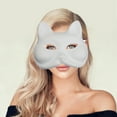 thumbnail image 5 of Unique Bargains 1 Pc Reusable Foxes Party Mask White Pulp, 5 of 5