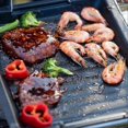 thumbnail image 3 of Non-stick Cast Iron Griddle Pan Barbecue Plate Rectangle Baking Stone Bbq Plate Griddle Plate Pan Black Bakeware Grilling, 3 of 4