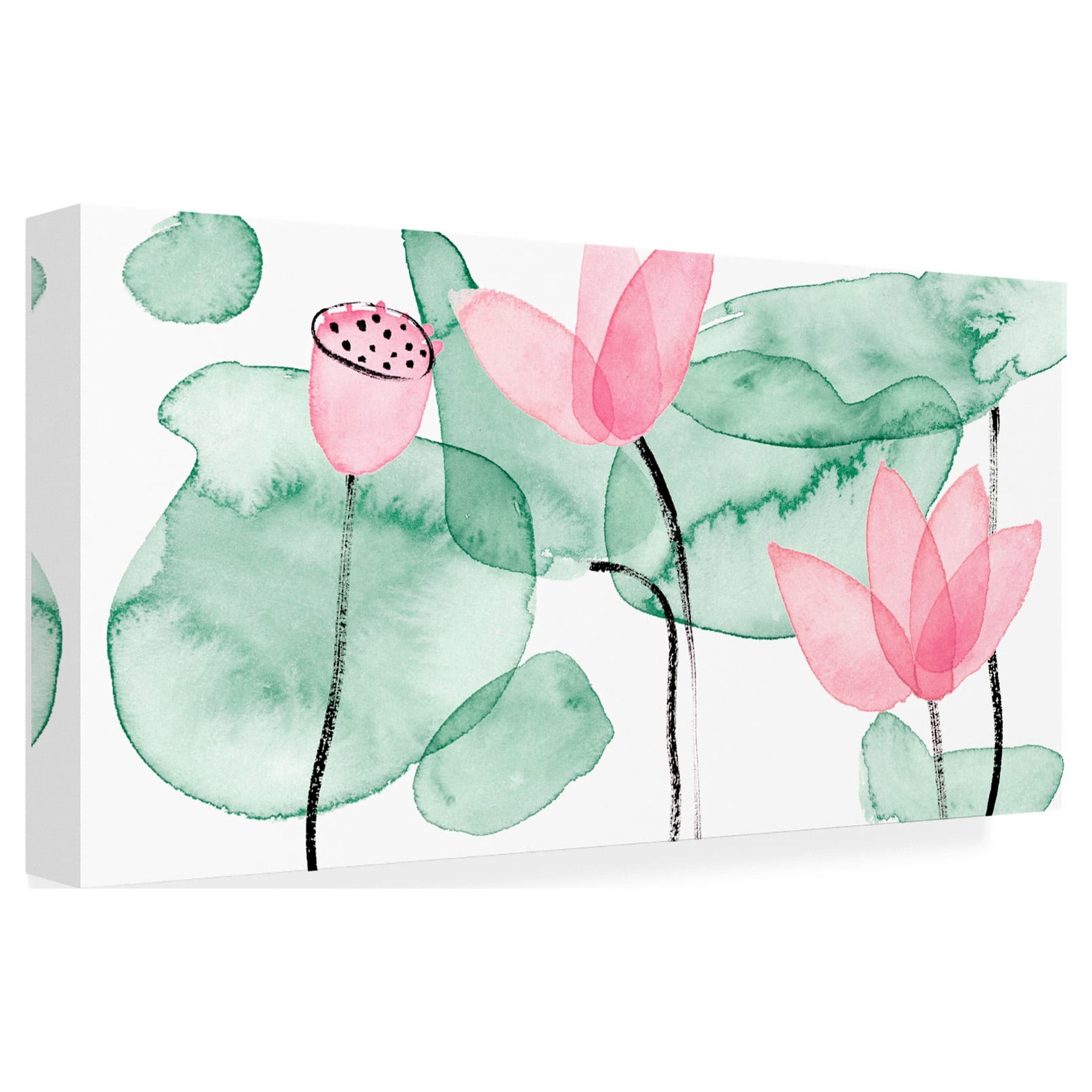 Melissa Wang 'Lotus in Nature III' Canvas Art