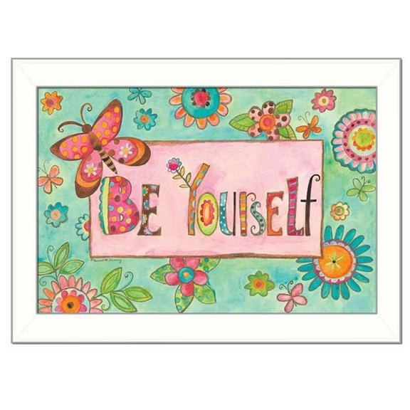 Be Yourself By Bernadette Deming Printed Wall Art Wood Multi-Color