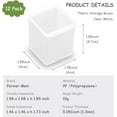 thumbnail image 2 of 12 PCS Square Plastic Clear Storage Containers Box, Clear Small Containers Containers Box for Beads, Jewelry, Game Pieces and More (1.58 x 1.58 x 1.85 Inch), 2 of 8