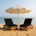 thumbnail image 6 of Outdoor Patio Cushion Covers 4 Pack Black Faded Stripes Patio Chair Cushion Covers with Ties and Zipper Abstract Dots and Lines Waterproof Outdoor Seat Cushion Covers for Patio Furniture 24"x24", 6 of 7