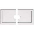 thumbnail image 2 of Ekena Millwork CMP32X16RE2-05000 5 in. ID x 11 in. Rectangle Architectural Grade Médaillon de Plafond Contemporain PVC - 2 Pièces, 2 of 3