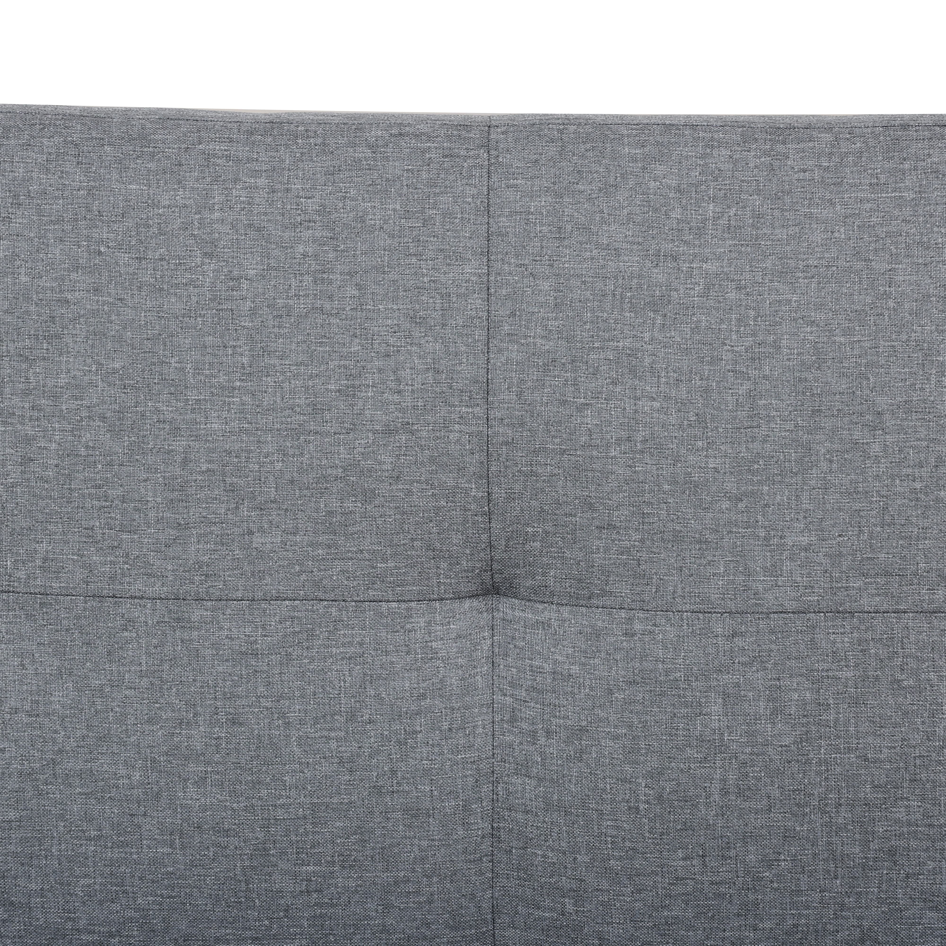 Convertible Blue Linen Sofabed for Living Room - Space - Saving Multifunctional Furniture