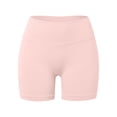 thumbnail image 4 of Biker Shorts Women High Waisted Booty Workout Volleyball Yoga Womens Spandex Peach-Shaped Shorts Red XS, 4 of 5