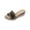Shoes # Black, variant on Wedge Sandals for Women Open Toe Chunky Sole Slides Criss Cross Woven Braided Straps Espadrille Bottom Slip On Casual Summer Beach Vacation Footwear
