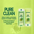 thumbnail image 4 of Garnier Fructis Pure Clean Zero Silicone Fortifying Conditioner for Normal to Oily Hair, with Citrus Extract, 4 of 7