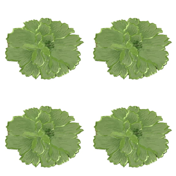 Flower Shape Placemat, Ongmies Christmas Decorations Indoor, Floral Shape Placemat with Exquisite Texture | Polyester Dining Mat for Home