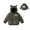 #A01-Green, variant on Toddler Puffer Jacket Girls Cute Elephant Ears Hooded Puffer Jacket Kids Lightweight Puffer Padded Baby Winter Jacket Winter Warm Toddler Boy Winter Coat