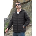 thumbnail image 3 of Chaqueta de invierno MAGCOMSEN Sudadera ligera con capucha y cremallera acolchada para hombre, 3 of 6