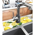 thumbnail image 2 of Kitchen Sink Splash Guard Faucet Mat -1 PC Super Absorbent Fast Drying Mat Sink Gadgets-Splash Guard Behind Faucet Drip Catcher for Kitchen, Bathroom,Sink Mat, Dish Drying Mat, Bathroom(15" X 5.5" ), 2 of 6