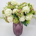 thumbnail image 3 of Toystoory Flor de té de Hortensia, rosas, girasoles, ramo de flores artificiales para el hogar, Hotel, boda, fiesta, tela de seda, decoración Flores artificiales blanco Toystoory HA6641-03B, 3 of 6