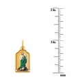 thumbnail image 3 of Precious Stars Jewelry 14k Yellow Gold and Enamel Saint Jude Religious Pendant, 3 of 3