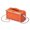 Orange, variant on Wason Genuine Leather Adult Toiletry Case Makeup Bag with Belt, Orange