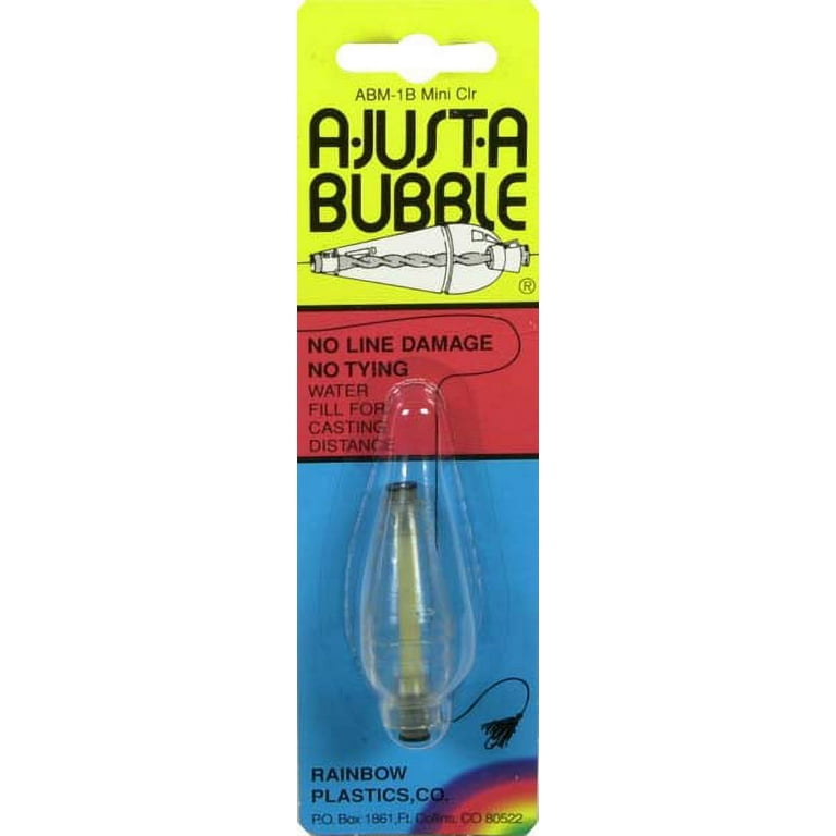 Double X Tackle A-Just-A-Bubble Float Fishing Tackle, Clear, Mini 