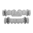 thumbnail image 4 of Juego De Parrilla De Hip Hop, 8 Dientes Superiores, 8 Dientes Inferiores Para Hombres Y Mujeres, Disfraz De Rapero, Conjunto Plateado, 4 of 8